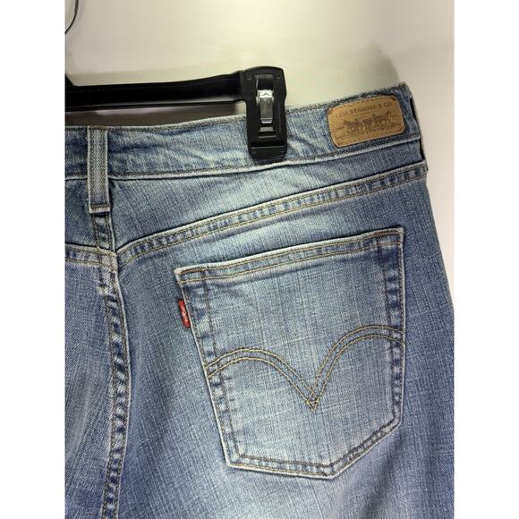 Levi's 505 Straight Leg Denim Jeans Womens Size 16 Comfortable Stretch Fabric - Picture 8 of 9
